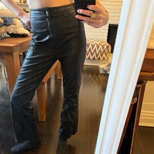 Free People Women’s Size 0 Black Leather Pants